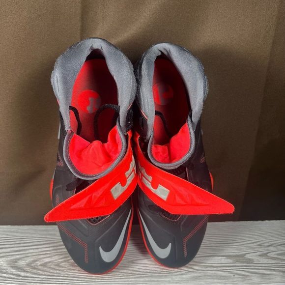 Nike Lebron Zoom Soldier VII 7 Mens Black Red Basketball Shoes Size 9 - Picture 7 of 9